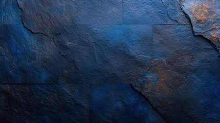 A textured dark blue background with subtle hints of gold and varying shades creates a dramatic effect, ideal for use in presentations, web design, or product displays as a backdrop,