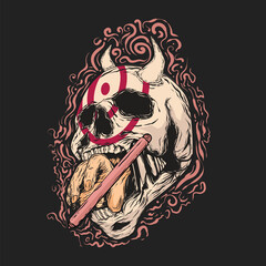 T SHIRT DESIGN SKULL