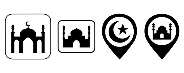 set of mosque sign