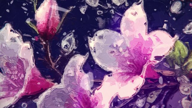 Various oil paintings, flowers, cattle, children, main force, kite flying, snow, wheat ears