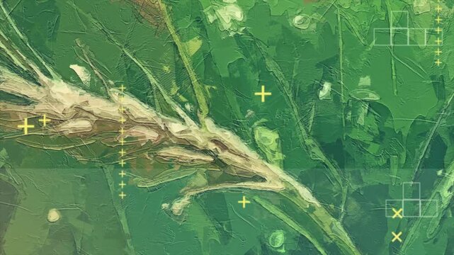 Various oil paintings, flowers, cattle, children, main force, kite flying, snow, wheat ears