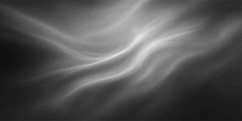 Luxury black silk satin fabric with smooth flowing waves and soft light texture