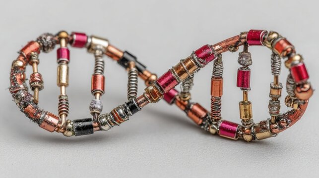 Elegant pair of bracelets representing biologically inspired design and the fusion of nature with fashion accessories