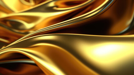 premium golden drapery cloth wallpaper design