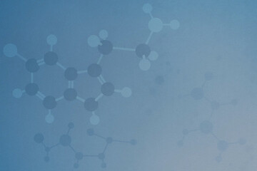 Blue molecular science background