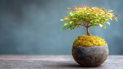 Small potted tree symbolizing carbon conscious business identity and commitment to sustainable practices in branding