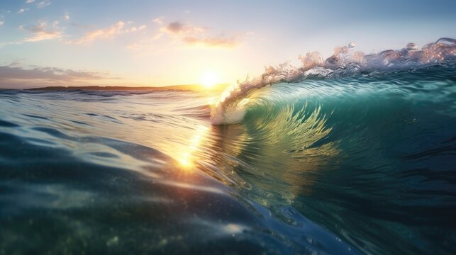 blue ocean water surfing wave photography