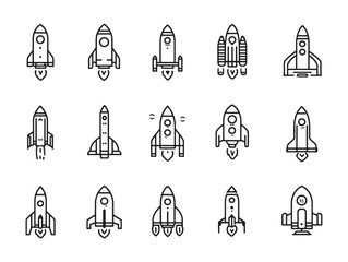 Orbital Rocket Line Art Beyond The Stars