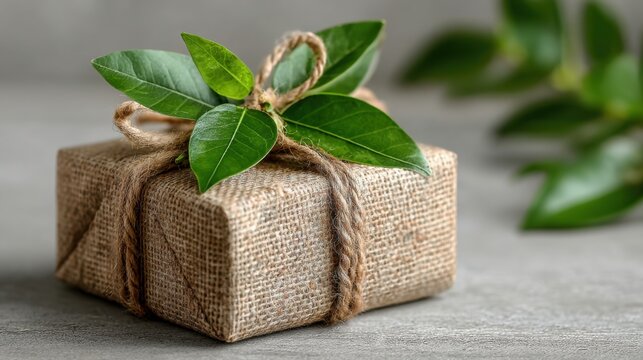 Eco gift suggestion icon concept for recommending environmentally friendly gifts and sustainable choices for giving