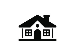 A simple black icon represents a detached house with a chimney.