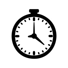 Minimalist stopwatch icon for deadline, timer, and urgency Vector, illustration