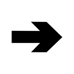 Direction arrow icon vector design sign public information symbols standard ISO 7001
