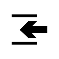 Way in or Entrance icon vector design sign public information symbols standard ISO 7001