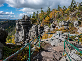 Szczeliniec Wielki w Górach Stołowych, na terenie Parku Narodowego Gór Stołowych.