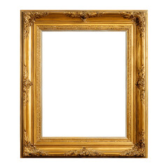 Golden Embrace: A timeless, ornate gold frame, exuding elegance and artistic allure, ready to cradle a cherished masterpiece.
