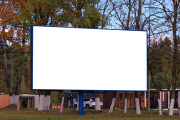 Background for design, billboards on city streets and along roads