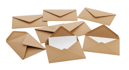 Envelope isolated on transparent background