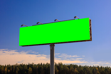Background for design, white billboards on city streets and along roads