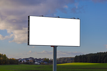 Background for design, billboards on city streets and along roads