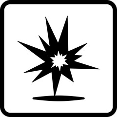 Explosive symbol illustration