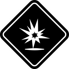 Vector illustration of a explosive symbol