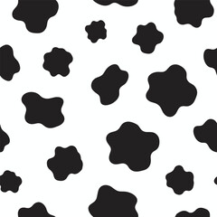 Cow Skin Seamless Flat Print Background