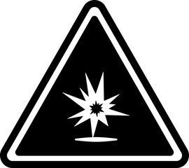 Vector illustration of a explosive sign