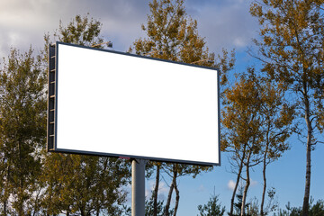 Background for design, billboards on city streets and along roads