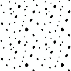 Dalmatian Spot Seamless Pattern Background