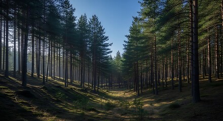 Tranquil Forest Escape: Find Peace and Serenity in Nature's Embrace, Ideal for Travel and Outdoor Lifestyle Marketing