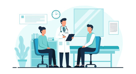 Medical Consultation Demonstrates Doctor's Guidance and Patient Interaction Dynamics