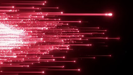 Abstract pink light trails on black background, perfect for motion graphics and visual effects, - Powered by Adobe