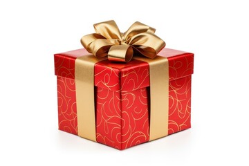 Fototapeta premium Gift box white background celebration.