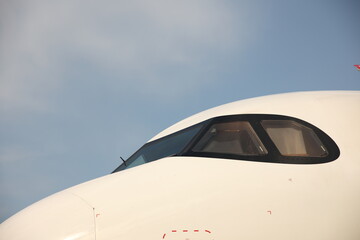 Airplane Cockpit and Sky, U&ccedil;ak Kokpit Penceresi ve G&ouml;ky&uuml;z&uuml; 