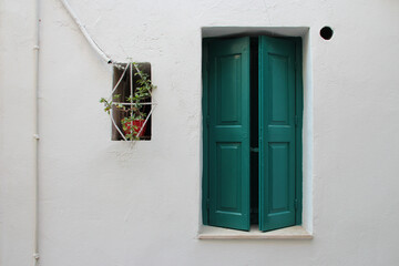 Fototapeta premium habitation building in rethymno in crete in greece