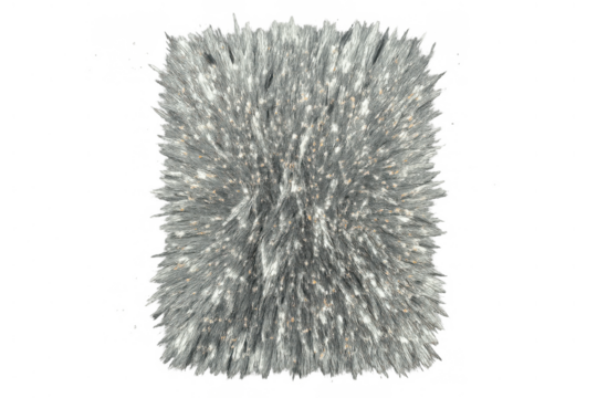 Iron filings forming magnetic field patterns, visualizing invisible forces, science physics experiment concept, transparent background