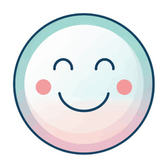 A happy smile icon displayed using a vector design