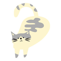 Hand Drawn Cat Illustration