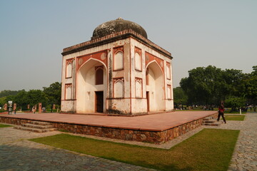 Restored Mughal Pavilion at Sunder Nursery, Delhi
