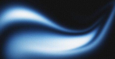 Obraz premium Blue white black grainy gradient background with vibrant glow texture and soft abstract digital wallpaper