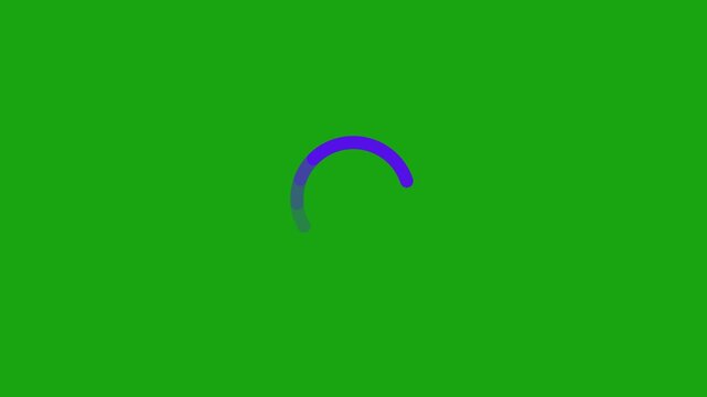 simple loop Circle loading animation with transparent green background, loading wheel circle icon, Gradient Circular Loading Animation, Lower Third Animated spinning load icon with alpha layer