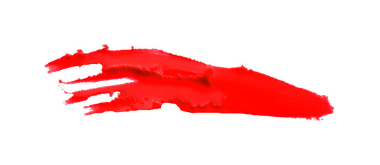 Red clay texture on transparent background.