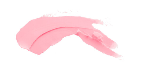 Pink clay texture on transparent background.
