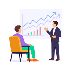 Fototapeta premium Stock Market Seminar, attending investment learning sessions