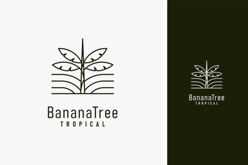 Banana garden logo symbol icon design
