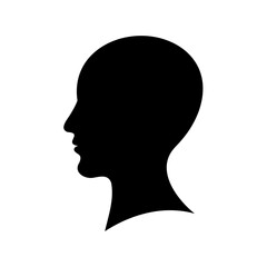 Human head silhouette profile, conceptual image for many uses Vector, illustration