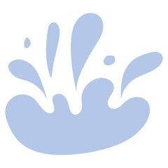 Light Blue Water Splash Illustration