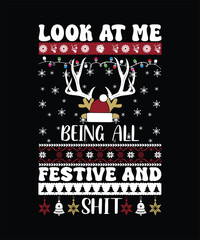 LOOK AT ME BEING ALL FESTIVE AND SHIT TSHIRT DESIGN.