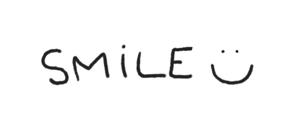 Smile Handwritten Calligraphy