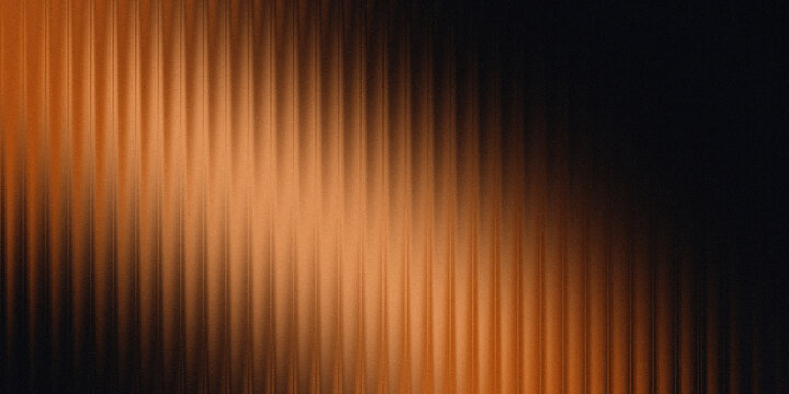 Metallic vertical lines texture abstract background with elegant copper orange and black color gradations